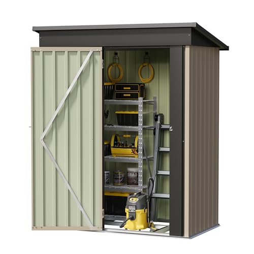 5x3 FT Outdoor Storage Shed with Floor Frame