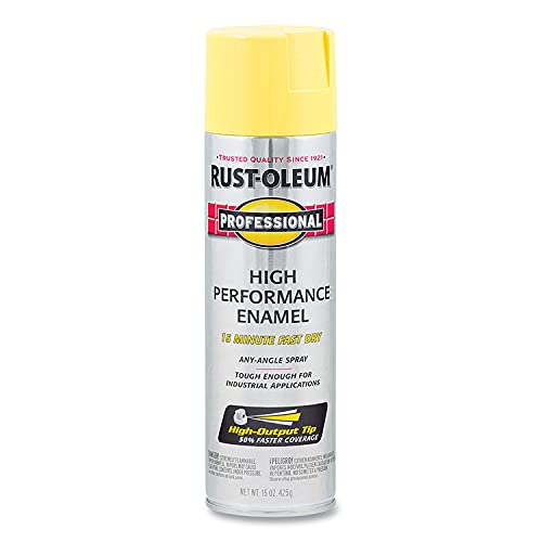 Professional High Performance Gloss Safety Yellow Spray Paint (15 Ounce)