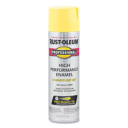 Professional High Performance Gloss Safety Yellow Spray Paint (15 Ounce)