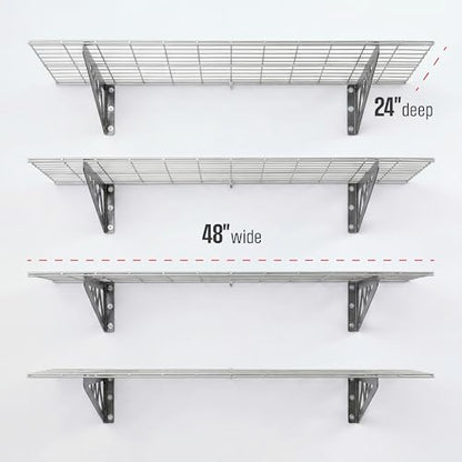 Steel Garage Wall Shelves 4 (4 Count)