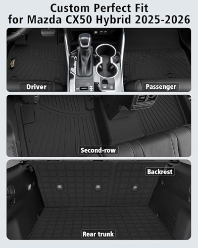 Floor Mats & Cargo Liner & Backrest Mat for Mazda CX