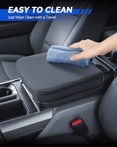 Ford F250 Armrest Cover for 2023 2024 2025 2026 Ford F250 F350 F450 Super Duty Accessories Center Console Middle Lid Pad Protector for Car Elbow Rest