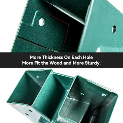 Heavy Duty Swing Sets Brackets Including 2 Green A (6 Count)