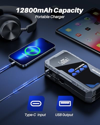 6000A Jump Starter with Air Compressor