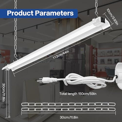 2 Pack 4ft LED Shop Light