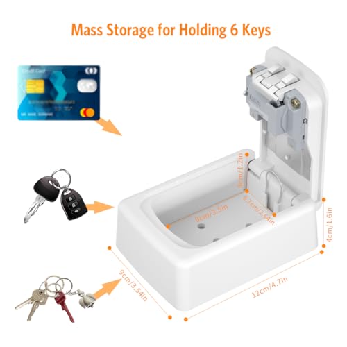Key Lock Box Wall Mounted (2 Count)