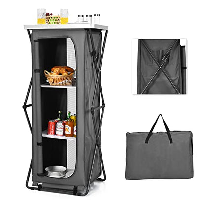 Folding Camping Storage Cabinet