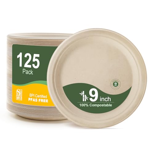 Paper Plates 9 Inch 125 (125 Count)