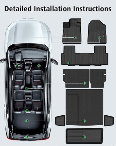 Floor Mats & Cargo Mat with Backrest Mat Custom for Honda Passport 2026