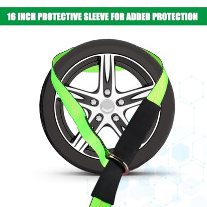 8 Pack Lasso Tow Truck Straps with D Ring 11 (8 Count)