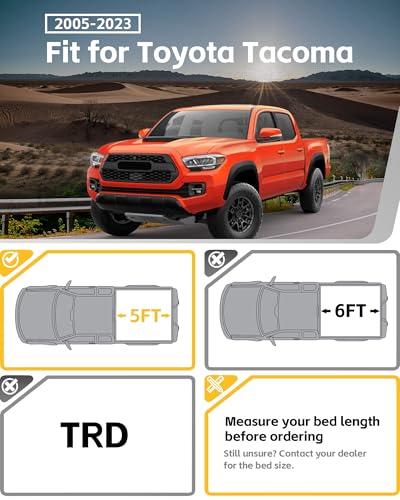 Truck Bed Side MOLLE Panels Fit for 3rd Gen Tacoma 2016