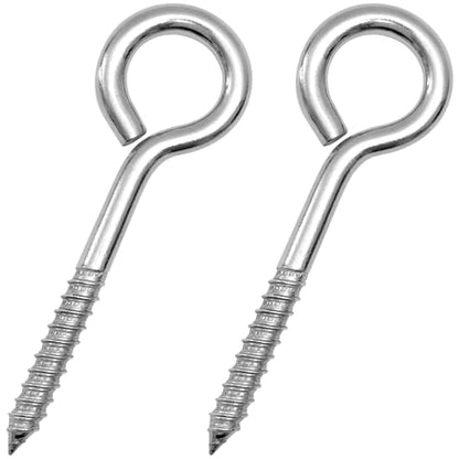 2Pcs Self Tapping Eyelet Screw Eye Bolt