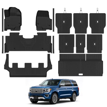 Custom Fit Floor Mats for Ford Expedition 8 Seats 2025