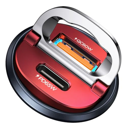 Upgraded】 125W USB C Car Charger Super Fast Charging for iPhone 17
