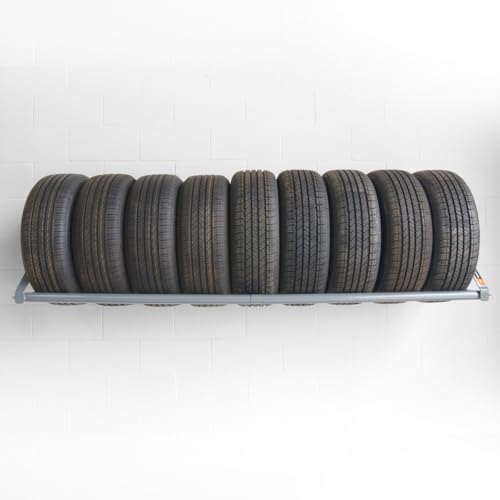 Wall mount tire rack