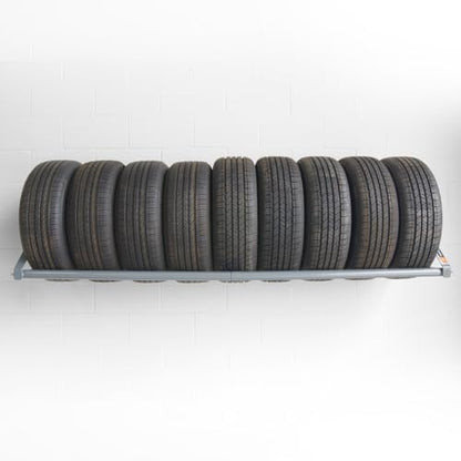 Wall mount tire rack