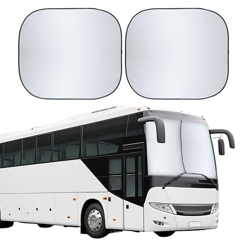2 Piece Foldable RV Windshield Sun Shade