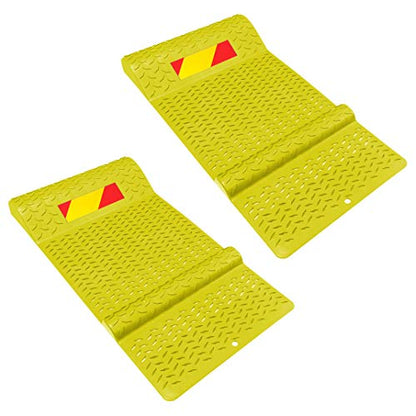 Pair of Plastic Parking Mat Guides for Garage Vehicles (2 Count)