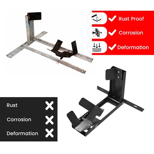 Universal Wheel Chock for Motorcycle Stand for Trailer Completely Adjustable Detachable Foldable Wheel Chock