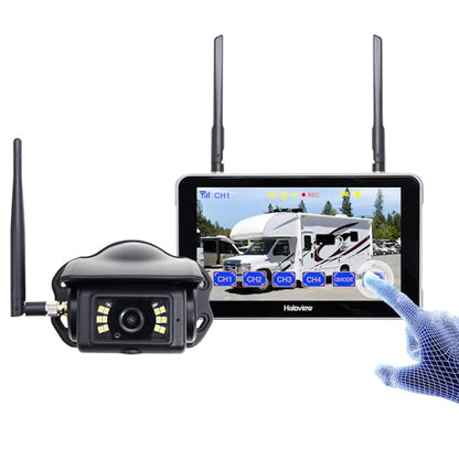 Byte Tango BT6 Touch RV Backup Camera Wireless 2.4G Digita FHD 1080P DVR Rearview and 5.5" Touch Screen Monitor System for RV