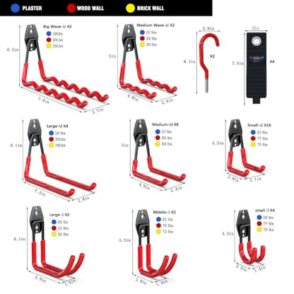 Garage Wall Hooks 46 Pack (46 Count)