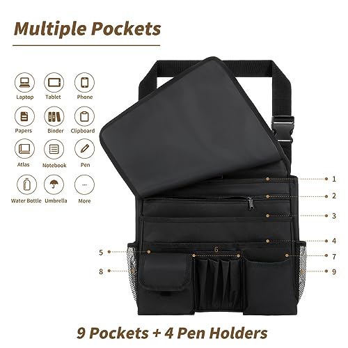 Car Front Seat Organizer for Paperwork File Laptop Mobile Office