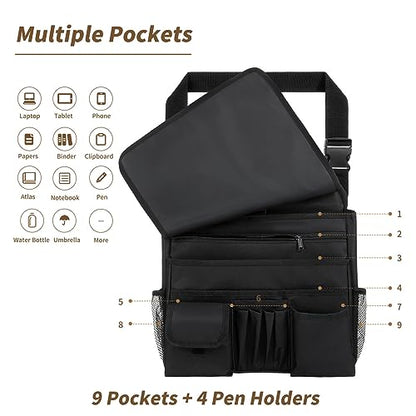 Car Front Seat Organizer for Paperwork File Laptop Mobile Office