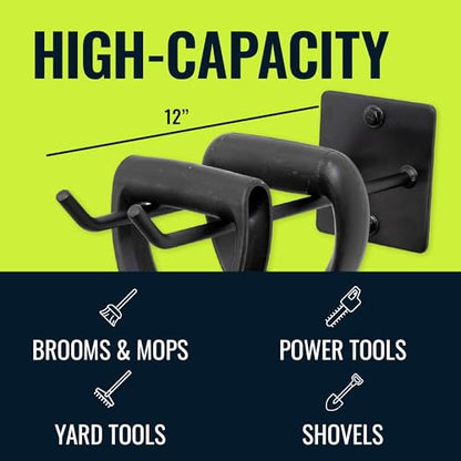 Garage Garden Tool Wall Mount Hook (2 Count)