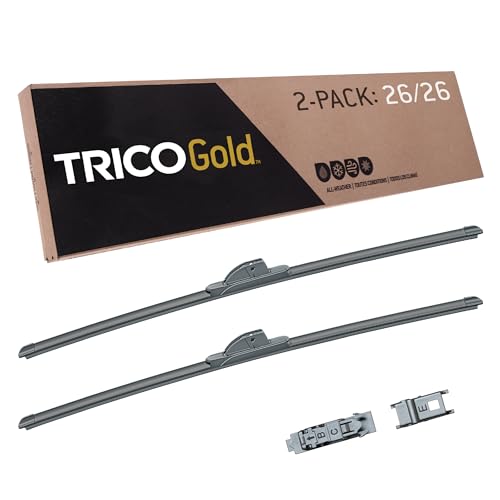 Gold 26" + 26" Premium Automotive Replacement Windshield Wiper Blades (2 Count)