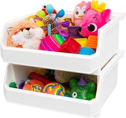 Extra Large Stackable Plastic Storage Bins