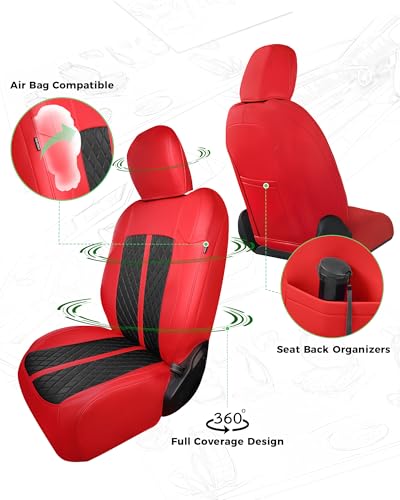 for Jeep Wrangler Leather Custom Car Seat Covers Full Set 4 Door