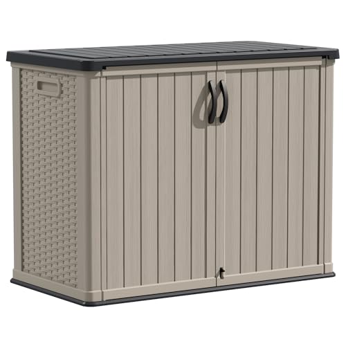 Outdoor Storage Cabinet 26 Cu Ft with Lockable Doors