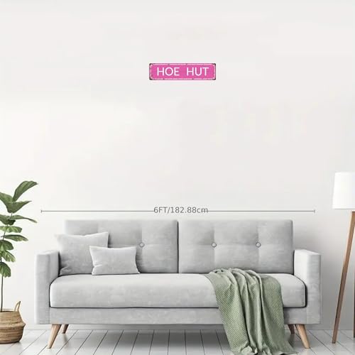 HOE HUT SPACE Metal Tin Street Sign Bar Cafe Garage Cave Home Room Wall Bathroom Farmhouse Garden Porch Patio Decor
