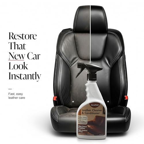 3-in-1 Leather Cleaner & Conditioner (22 oz) - Restores Natural Oils, Removes Stains and Hides Scuffs (22 Fl Oz)