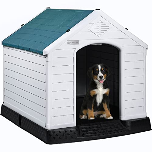 Durable Waterproof Plastic Dog House for Small to Large Sized Dogs