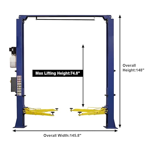 Car Lift 9 000lbs 2 Post Auto Lift Overhead Auto Truck Hoist for Home Garage