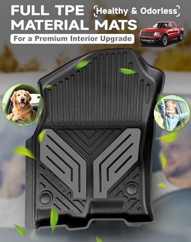Premium Color TPE Floor Mats for Ram 1500 Crew Cab 2019