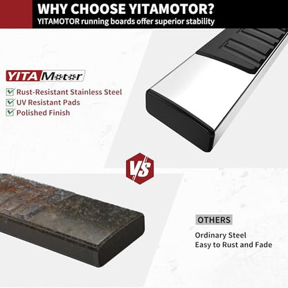6 inches Running Boards Compatible with 2007