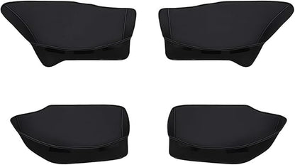 GGCLIMAX 4PCS Car Door Storage Pocket Leather Organizer Compatible with Tesla Model Y Juniper 2025/Model Y Launch 2025/Model 3 Highland 2024-2025 Road Trip Essentials(2024 New M3 Highland)