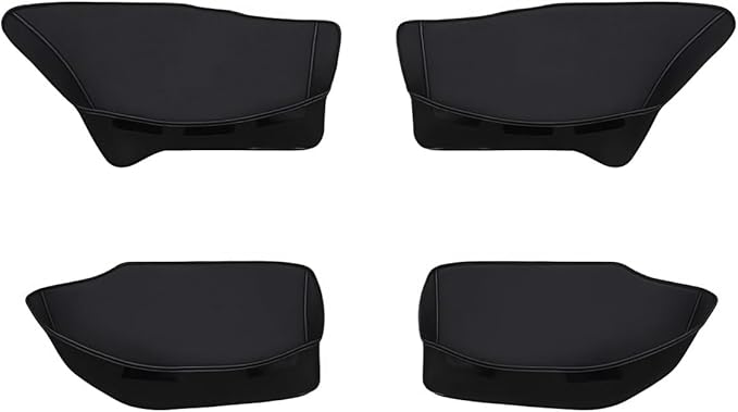 GGCLIMAX 4PCS Car Door Storage Pocket Leather Organizer Compatible with Tesla Model Y Juniper 2025/Model Y Launch 2025/Model 3 Highland 2024-2025 Road Trip Essentials(21-24 MY)