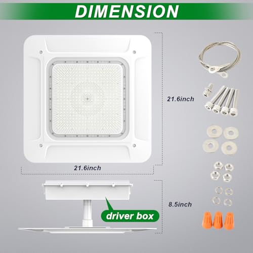 LED Gas Station Canopy Light 240W Garage Carport Ceiling Light Fixture