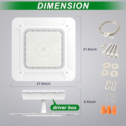 LED Gas Station Canopy Light 180W Garage Carport Ceiling Light Fixture