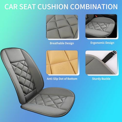 Car Seat Cushion with Back Support Pillow
