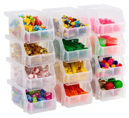 Extra Small Stackable Plastic Storage Bins