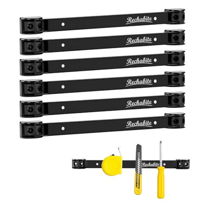 6 Pieces 12" Magnetic Tool Holder Strip (6 Count)