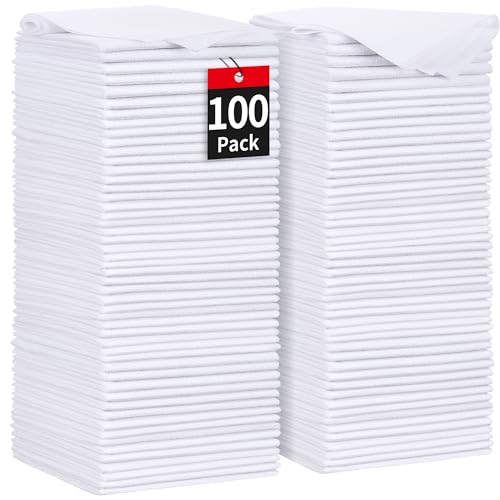 White Microfiber Cleaning Cloths (100 Count)