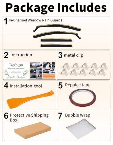 in Channel Window Visors Rain Guards for Honda CRV CR