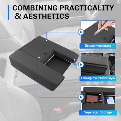 for 2026 Toyota Tundra Armrest Cover for 2026 Toyota Tundra Accessories 2026 Tundra Center Console Cover Silicone Full Cover Middle Console Protection