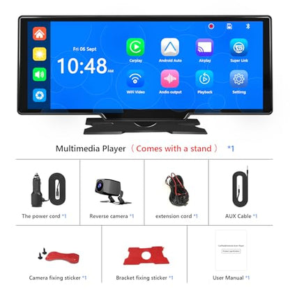 Portable Carplay Screen for Car 9.28" Carplay & Android Auto Car Touch Stereo