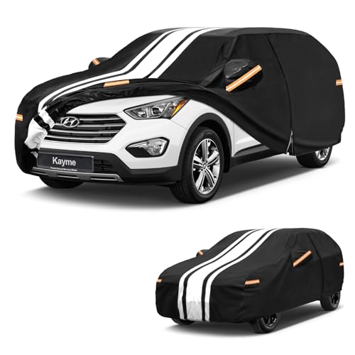 Hyundai Santa Fe Car Cover Waterproof All Weather for Automobiles